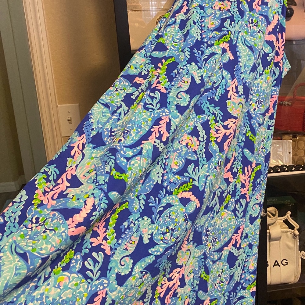 Lilly Pulitzer Blue and Pink Floral Dress